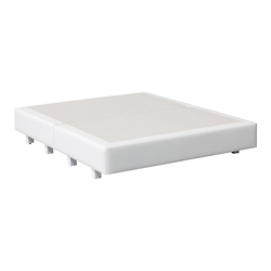 Dinoc - Base Tapizada Polipiel Lima Muelle Blanco Cama 150 x 200 cm en oferta