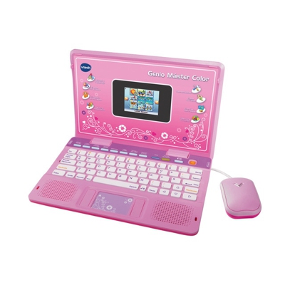 Vtech - Genio Master Rosa Pantalla Color Bilingüe 180 Actividades.