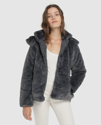Compra Easy Wear - Abrigo De Mujer De Pelo Con Capucha al mejor precio -  Shoptize