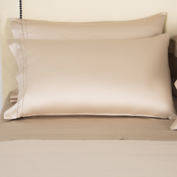 Frette - Funda De Almohada De Algodón Satén Doppio Ajour Beige 51 x 71 cm características