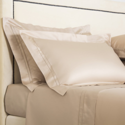 Frette - Sábana Bajera De Algodón Satén Doppio Ajour Beige Cama 180 cm en oferta
