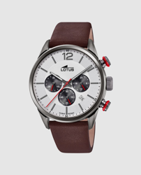 Lotus - Reloj De Hombre Chrono 18687/1 Cronógrafo De Piel Marrón en oferta