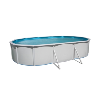 Mundial Pool - Piscina Ovalada Chapa De Acero 550 X 366 X 120 Cm