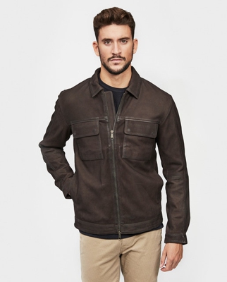 Only & Sons - Cazadora De Hombre Marrón Oscuro De Piel