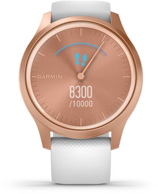 Garmin - Reloj Inteligente Smartwatch Vivomove Style Oro Rosa/Blanco