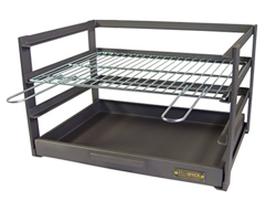 IMEX EL ZORRO Cajón Barbacoa con Parrilla Cincada, Negro, 57x41x35 cm, 71472.0 en oferta