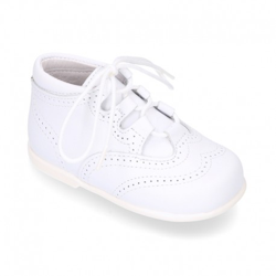 Botita Tipo Galesa O Inglesita En Piel Napa. 24 Blanco precio