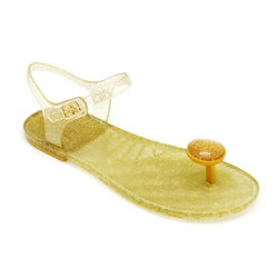Sandalia De Dedo Para Playa Y Piscina Con Hebilla. 41 Oro en oferta
