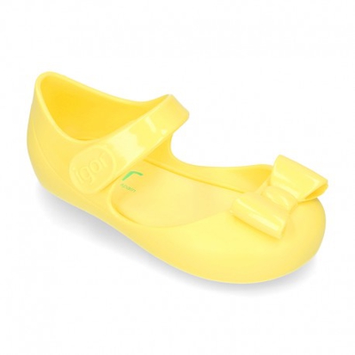 Cangrejera Tipo Bailarina Con Lazo Para Playa Y Piscina. 28 Amarillo