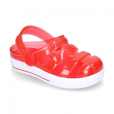 Nueva Cangrejera Tipo Zueco Para Playa Y Piscina. 34 Rojo