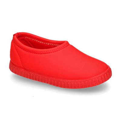 Zapatilla O Bamba En Lycra Neopreno Para Playa Y Piscina. 20 Rojo