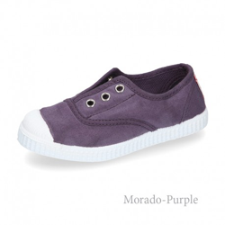 Bamba De Lona Con Elástico Y Puntera De Goma. 30 Morado características