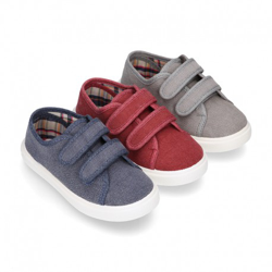 Zapatilla Con Doble Velcro En Lona Algodón Lavada. 21 Jeans precio