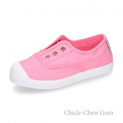 Bamba De Lona Con Elástico Y Puntera De Goma. 21 Chicle características