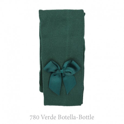 Leotardo Liso Con Lazo Condor. 780-verde Botella 4