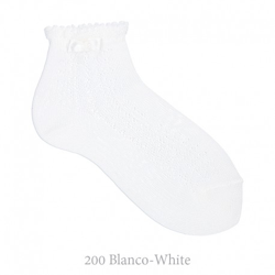 Calcetín Tobillero Ceremonia Calado Lateral Y Lazo Condor. 200-blanco 6 precio