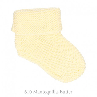Patuco Botita Punto Bobo Condor. 000 610-mantequilla