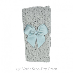 Leotardo Perlé Calados Con Lazo Condor. 756-verde Seco 2 precio