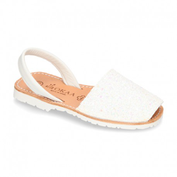 Menorquina Tira En Piel Extra Suave Con Glitter. 40 Hielo precio