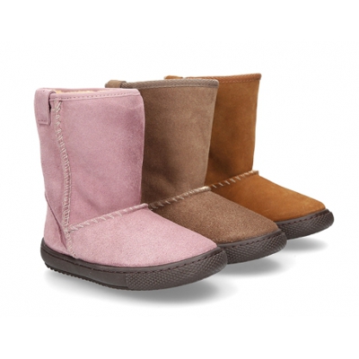 Botas Tipo Australianas En Piel Serraje Forradas Con Pelo. 20 Cuero