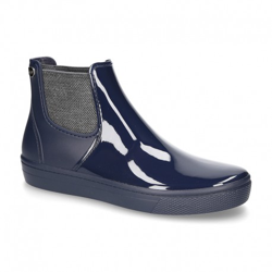 Botín Agua Brillo Con Elástico Tipo Basquet. 41 Marino en oferta