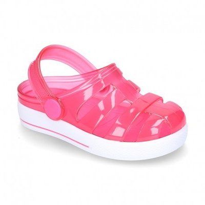 Nueva Cangrejera Tipo Zueco Para Playa Y Piscina. 32 Fucsia