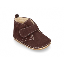 Botita Safari Bebé Con Velcro Y Borrego En Piel Serraje. 23 Marrón en oferta