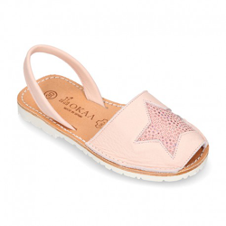 Menorquina Tira Con Estrella En Piel Extra Suave. 30 Rosa. en oferta
