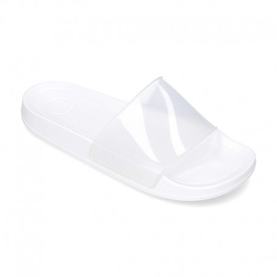 Nueva Cangrejera Tipo Zueco En Colores Transparentes Para Tallas Grandes. 40 Blanco