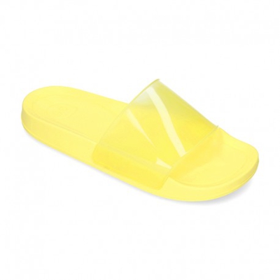 Nueva Cangrejera Tipo Zueco En Colores Transparentes Para Tallas Grandes. 41 Amarillo