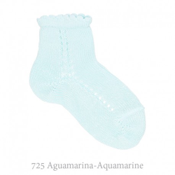 Calcetín Corto Perlé Calado Lateral Condor. 725-aguamarina 3 en oferta