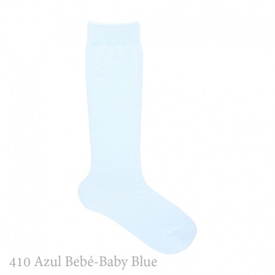 Calcetín Alto Básico Liso Condor. 410-azul Bebé 2