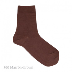 Calcetín Corto Básico Liso Condor. 390-marrón 14 en oferta