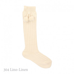 Calcetín Alto Canalé Borlas Condor. 304-lino 4 precio