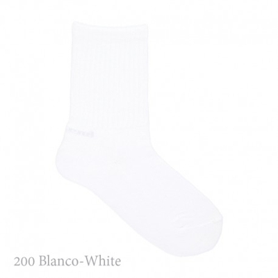 Calcetín Corto Sport Puño Rayas Condor. 200-blanco 6