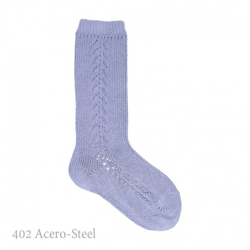 Calcetín Alto Bebé Calado Lateral Condor. 402-acero 0 en oferta