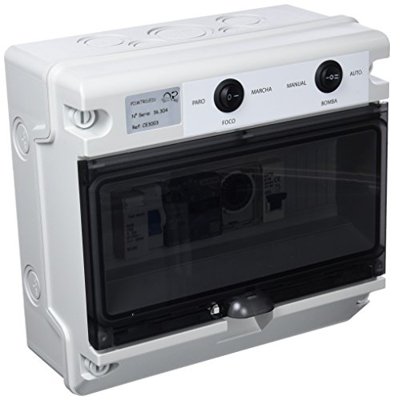 Productos QP Cuadro Electrico CD hasta 1 CV, 50W, Negro, 31x25x27 cm, CE3003