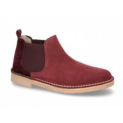 Nuevo Botín En Serraje Con Talonera En Terciopelo Para Tallas Grandes. 41 Burdeos características