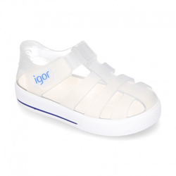 Cangrejera Con Velcro Tipo Tenis Para Playa Y Piscina. 19 Blanco características