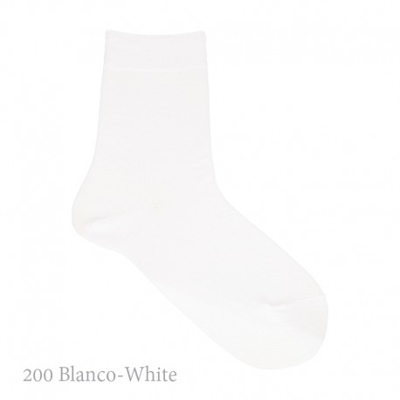 Calcetín Corto Básico Liso Condor. 200-blanco 6