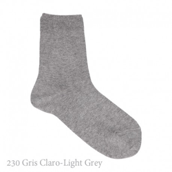 Calcetín Corto Básico Liso Condor. 230-gris Claro 6 en oferta