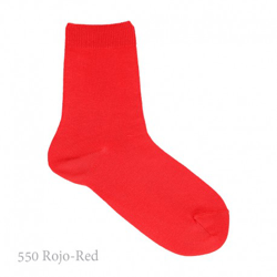 Calcetín Corto Básico Liso Condor. 550-rojo 6 en oferta