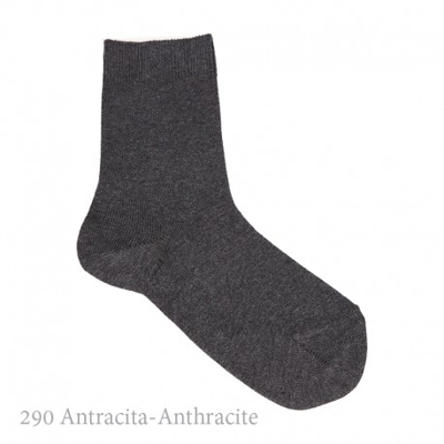 Calcetín Corto Básico Liso Condor. 290-antracita 10