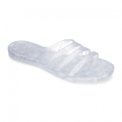 Nueva Cangrejera Moda Tipo Zueco Con Tiras Para Playa Y Piscina. 40 Plata