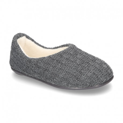 Zapatilla De Casa Cerrada En Lana Estructurada. 33 Gris precio