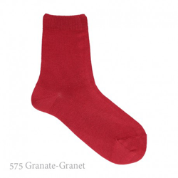 Calcetín Corto Básico Liso Condor. 575-granate 14 en oferta