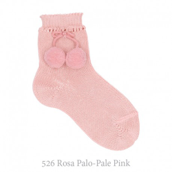 Calcetín Corto Perlé Con Borlas Condor. 526-rosa Palo 00 características