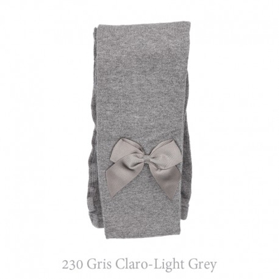 Leotardo Liso Con Lazo Condor. 230-gris Claro 00