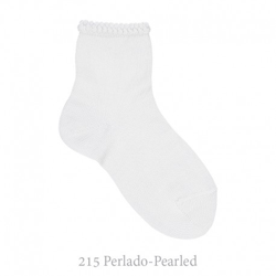 Calcetín Corto Con Puño Labrado Primavera Condor. 00 215-perlado en oferta
