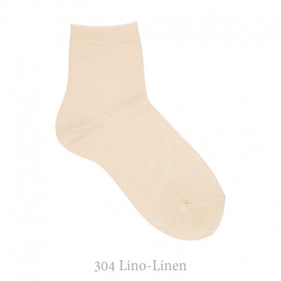 Calcetín Corto Punto Liso Condor. 304-lino 0